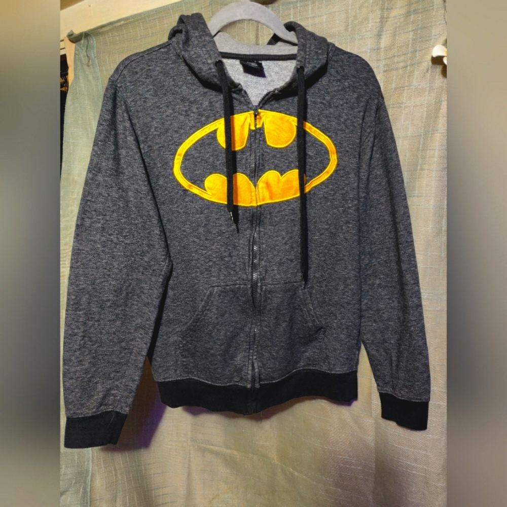 Batman Gray Full zip Hoodie